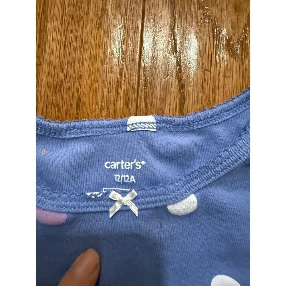Girls size 10 long sleeve pajama set bundle Hanna Andersson and Carters